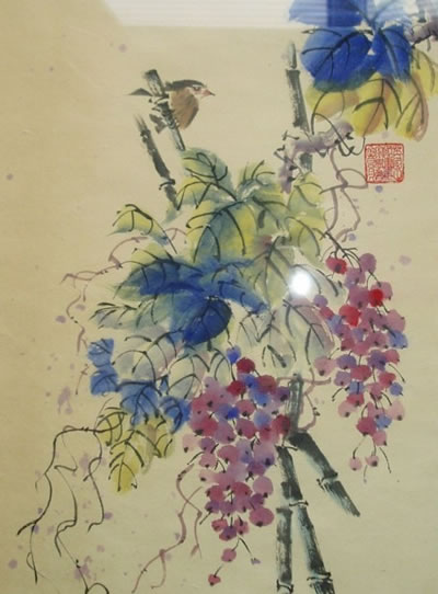 gallery/Members_Paintings/Beth_Peart/bird_on_vines1aa.jpg