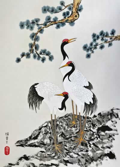gallery/Members_Paintings/Bruce_Young/3%20CRANES%20%26%20PINE%20small.jpg