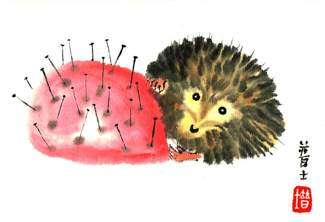 gallery/Members_Paintings/Bruce_Young/HEDGEHOG_PIN_CUSHION.sized.jpg