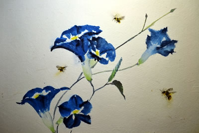 gallery/Members_Paintings/Gwendolynn_Heley/Blue%20Convolvulus%20%26%20Beesaa.jpg