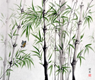 gallery/Members_Paintings/Richard_Sauve/00Bamboo%20with%20butterfly.jpg